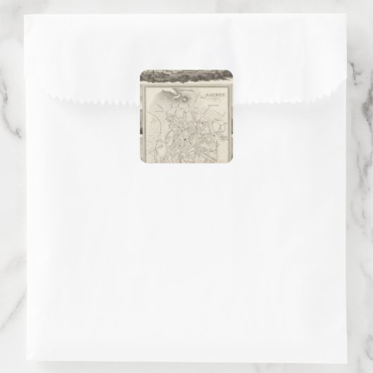 Aachen, Duitsland Vierkante Sticker (Tas)