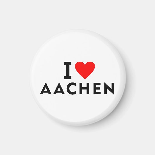 Aachen Germany love city heart like travel Magneet (Voorkant)