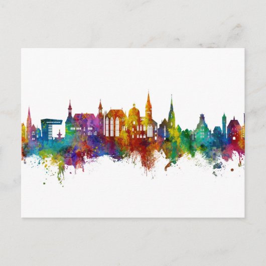 Aachen Germany Skyline Briefkaart (Voorkant)