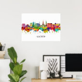 Aachen Germany Skyline Poster (Thuiskantoor)