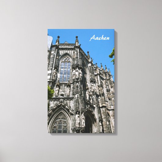 Aachen Ingepakt Canvas Afdruk (Voorkant)