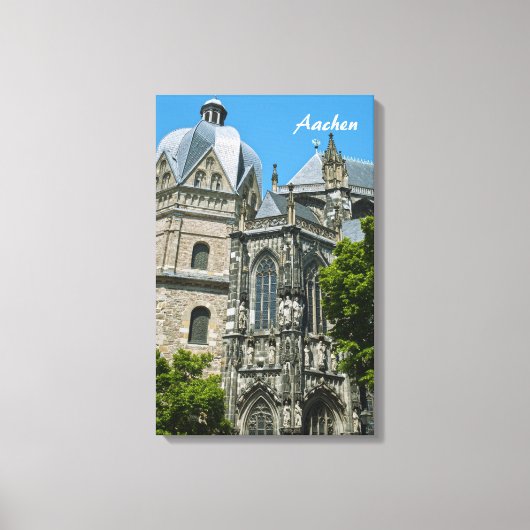 Aachen Ingepakt Canvas Afdruk (Voorkant)