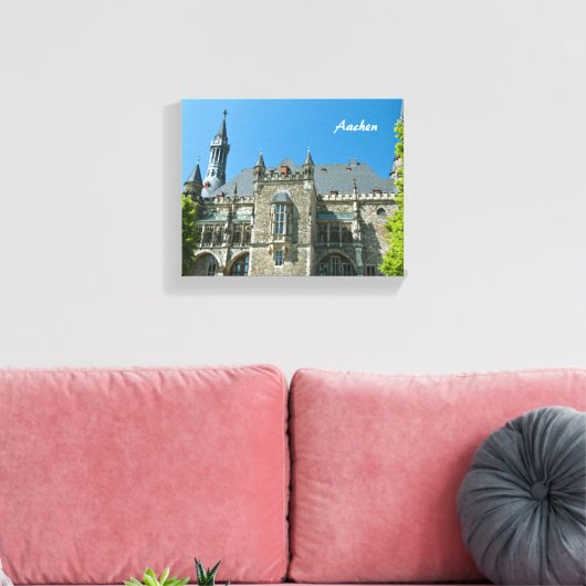 Aachen Ingepakt Canvas Afdruk (Insitu (Woonkamer))