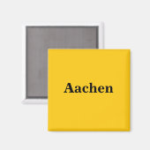Aachen Magnet Schild Gold Gleb (Voorkant / Achterkant)
