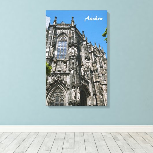 Aachen omwikkeld doek canvas afdruk (Insitu (Houten vloer))