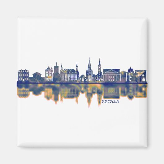 Aachen Skyline Magneet (Voorkant)