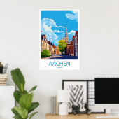 Aachen Vintage Reisposter Ski Nationaal Park Poster (Thuiskantoor)