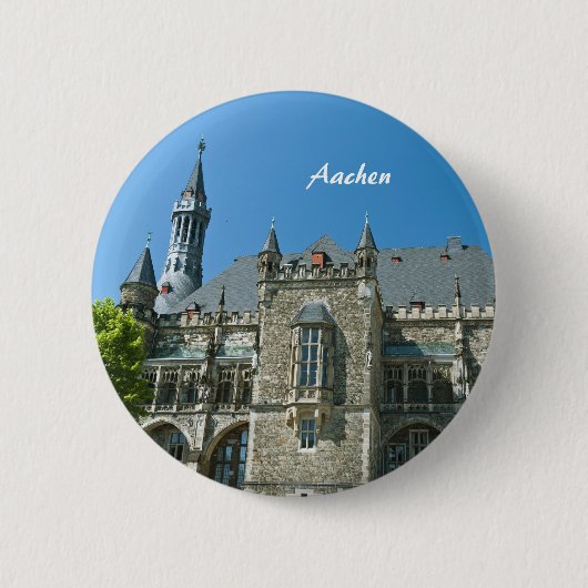 Aachener Knoop Ronde Button 5,7 Cm (Voorkant)
