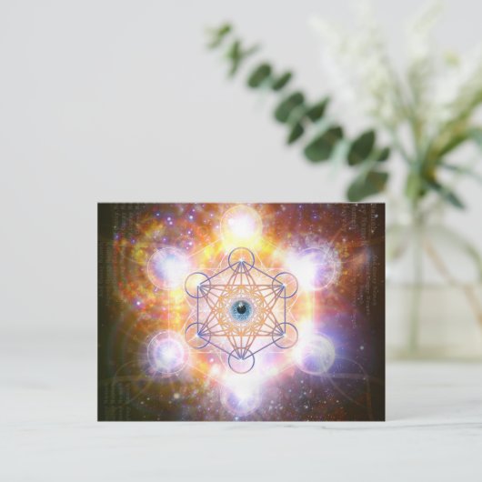 "Aad Guray Name"-Protect Mantra-Merkaba Briefkaart (Staand voorkant)