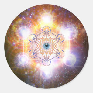 "Aad Guray Name"-Protect Mantra-Merkaba Ronde Sticker