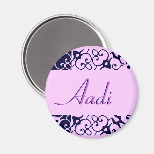 Aadi Designer Name Magnet (Voorkant / Achterkant)