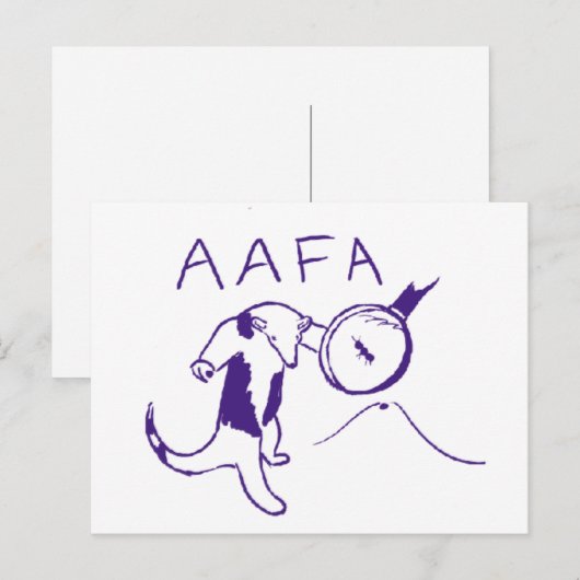 AAFA BRIEFKAART (Voorkant / Achterkant)