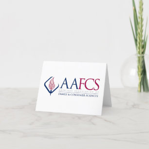 AAFCS-notitiekaarten Bedankkaart