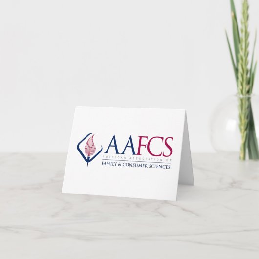 AAFCS-notitiekaarten Bedankkaart (Voorkant)