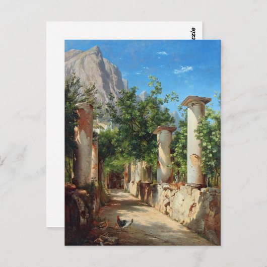Aagaard Ancient Columns Italy Painting Briefkaart (Voorkant / Achterkant)