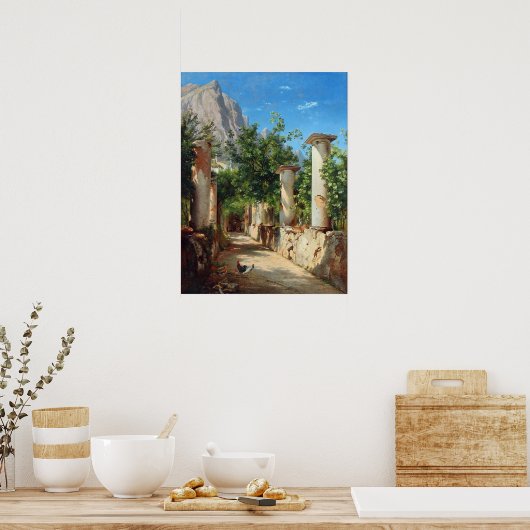 Aagaard Ancient Columns Italy Painting Poster (Keuken)