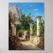 Aagaard Ancient Columns Italy Painting Poster (Voorkant)