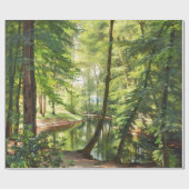 Aagaard Forest Stream Landscape Painting Cadeaupapier (Vlak)