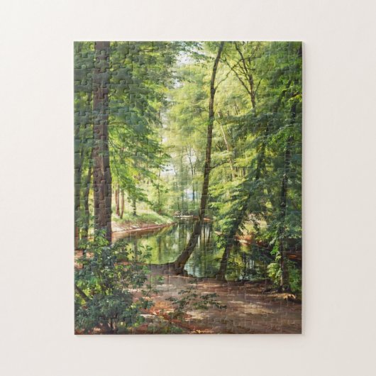 Aagaard Forest Stream Landscape Painting Legpuzzel (Verticaal)