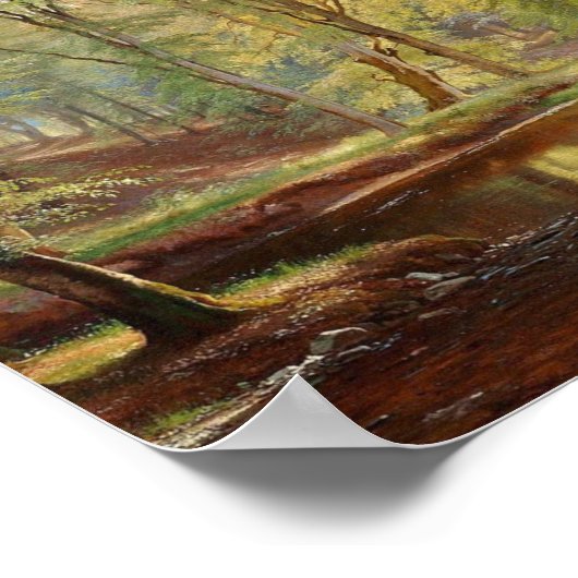 Aagaard Forest Stream Landscape Painting Poster (Hoek)