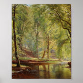 Aagaard Forest Stream Landscape Painting Poster (Voorkant)