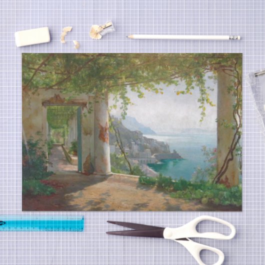 Aagaard Loggia Amalfi Italië Schilderen Tissuepapier (Craft)