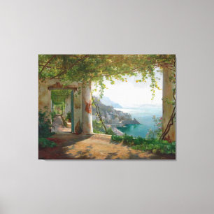 Aagaard Loggia Amalfi Italy Painting Canvas Afdruk