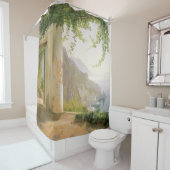 Aagaard Loggia Amalfi Italy Painting Douchegordijn (In situ)