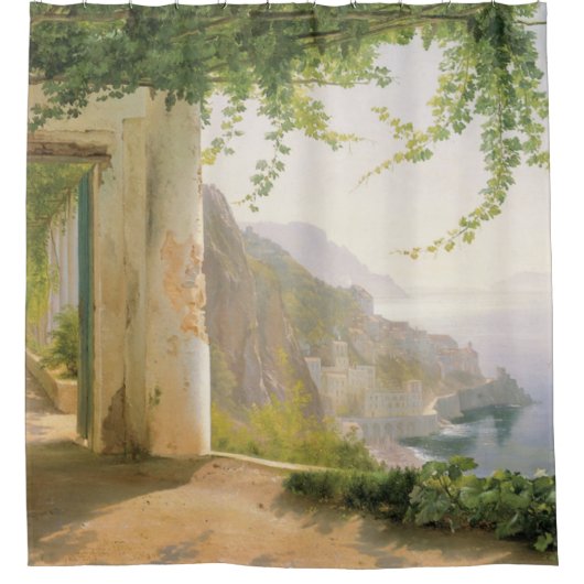 Aagaard Loggia Amalfi Italy Painting Douchegordijn (Voorkant)