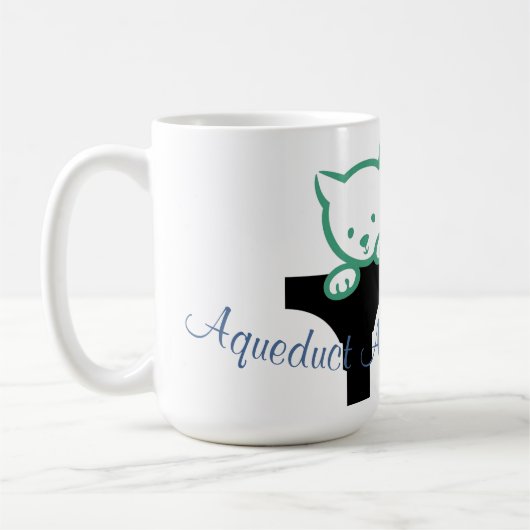 AAH Dog Cat Cursive Koffiemok (Links)