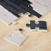 Aah pensionering, deckstoelen op het strand legpuzzel (Zijkant)