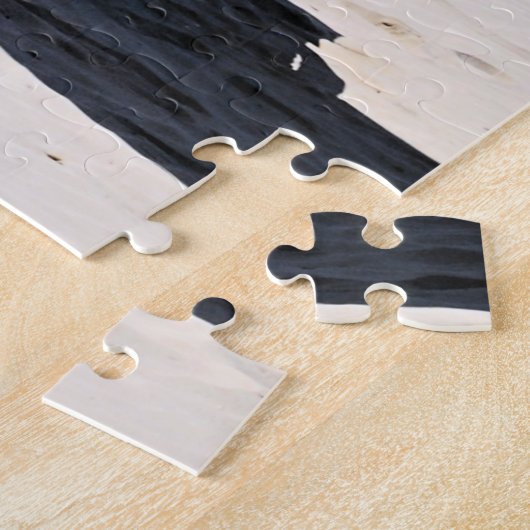 Aah pensionering, deckstoelen op het strand legpuzzel (Zijkant)