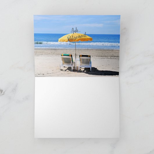 Aah...Retirement, een dag op het strand, Kaart (Binnen)