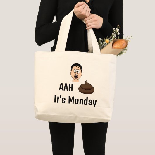 AAh S &%# Het is maandag Canvas tas (Voorkant (product))