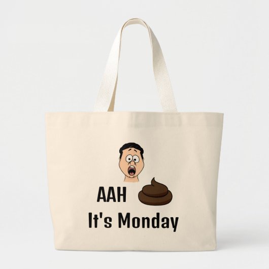 AAh S &%# Het is maandag Canvas tas (Voorkant)