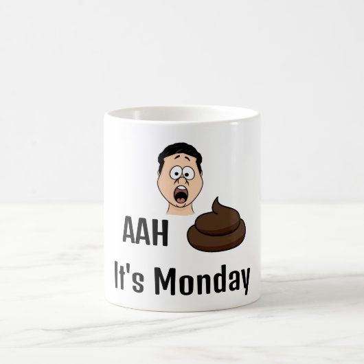 AAh S &%# Het is maandag Koffie Mok (Center)