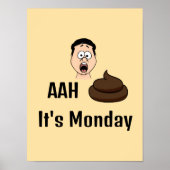 AAh S &%# Het is maandag Poster (Voorkant)