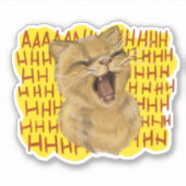 AAHHHnimal - Kat Sticker (Voorkant)