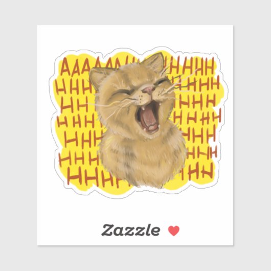 AAHHHnimal - Kat Sticker (Vel)