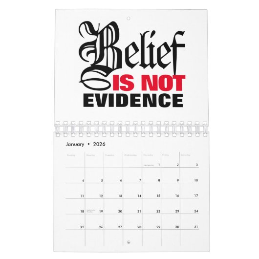 AAI Atheïst Alliance International Calendar Kalender (Jan 2026)