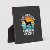 Aai de Dobermann Pinscher Retro Fotoplaat (Voorkant)
