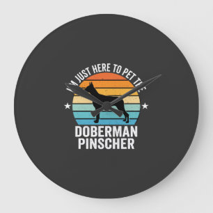 Aai de Dobermann Pinscher Retro Grote Klok