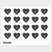 Aai de Dobermann Pinscher Retro Hart Sticker (Vel)