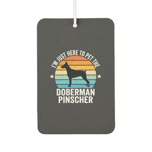 Aai de Dobermann Pinscher Retro Luchtverfrisser (Voorkant)