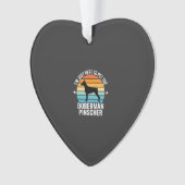 Aai de Dobermann Pinscher Retro Ornament (voorkant)