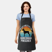Aai de Dobermann Pinscher Retro Schort (Gedragen)