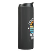 Aai de Dobermann Pinscher Retro Thermosbeker (Gedraaid links)