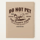 Aai de Fluffy Koeien Niet Yellowstone Bizon Grappi Planner (Achterkant)