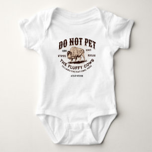 Aai de Fluffy Koeien Niet Yellowstone Bizon Grappi Romper
