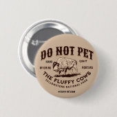 Aai de Fluffy Koeien Niet Yellowstone Bizon Grappi Ronde Button 5,7 Cm (Voorkant /achterkant)